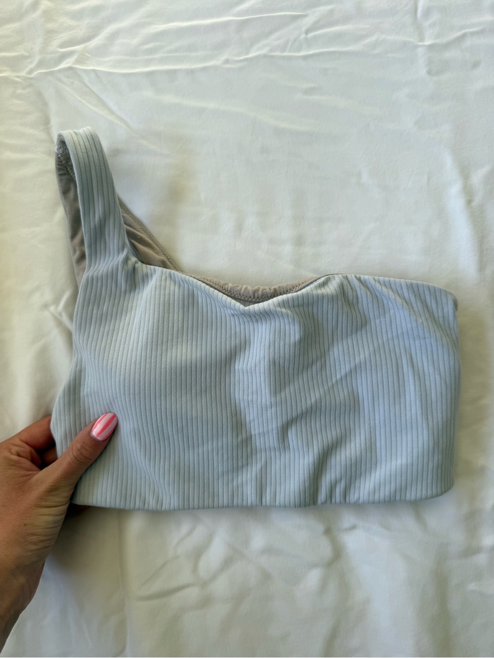 Lululemon Ribbed Nulu Asymmetrical Yoga Bra *Light Support A/B Cup